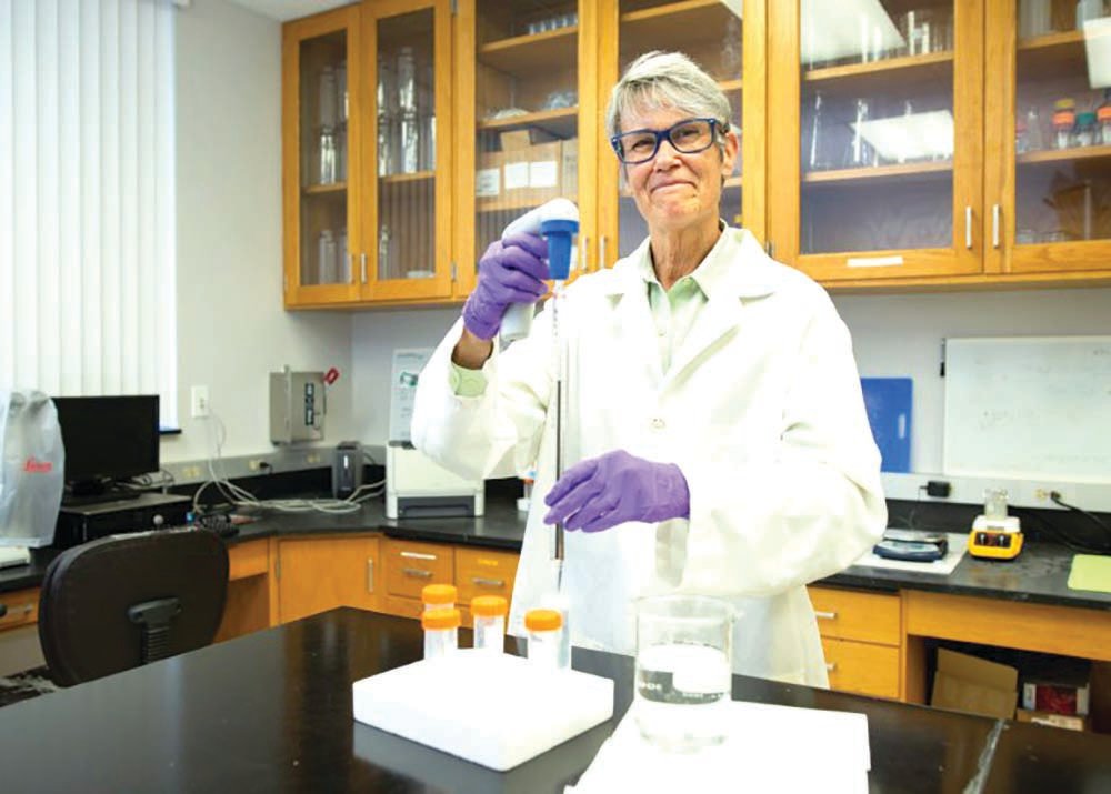 Anita Neal at a lab in the Southeast District of UF/IFAS.